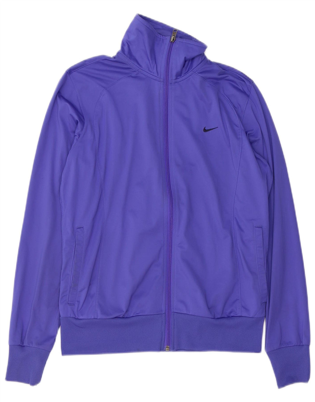 NIKE Womens Tracksuit Top Jacket UK 16/18 Large Purple Polyester