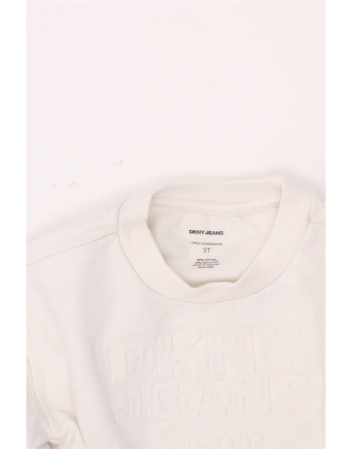 Dkny Sweat-shirt graphique pour garçon 2-3 ans en coton blanc