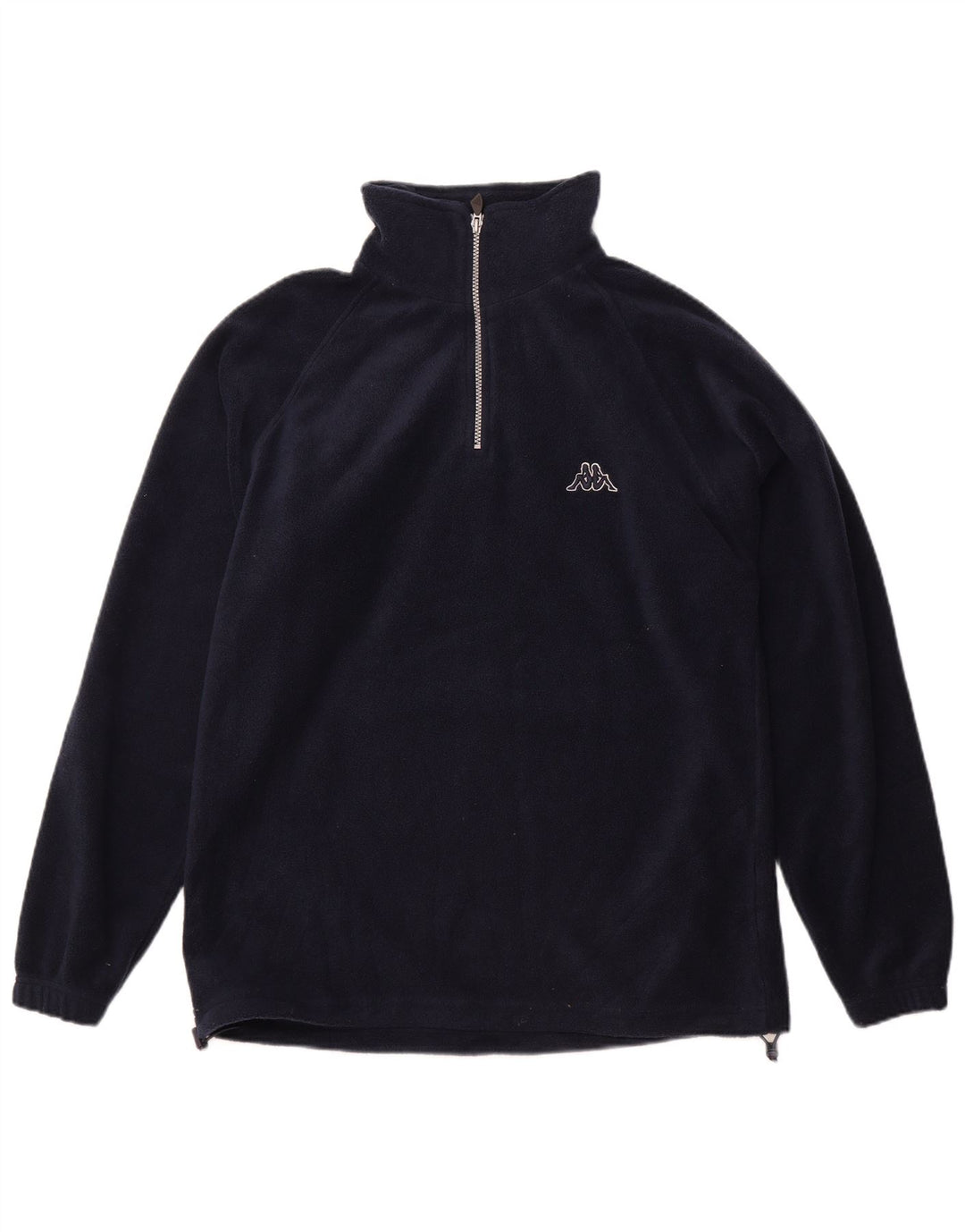 Kappa Pull Polaire Col Zippé Homme Bleu Marine Moyen Polyester