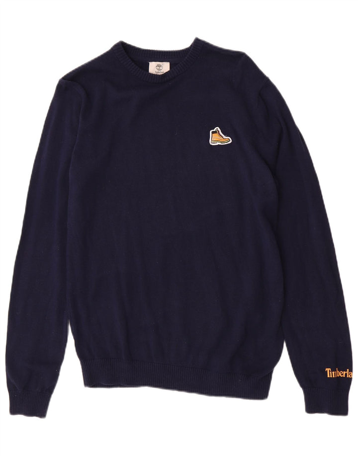 Timberland Pull ras du cou pour garçon 15-16 ans Bleu marine moyen