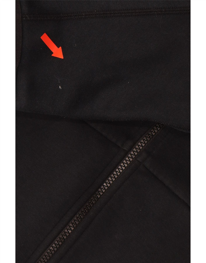 NIKE Pull à capuche zippé pour homme en coton noir moyen