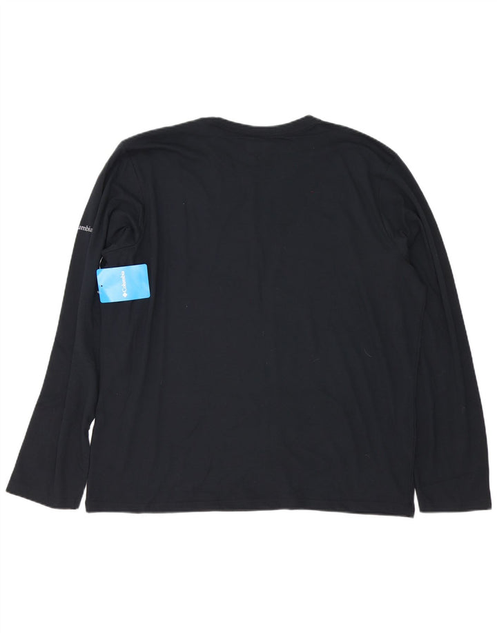 Columbia Haut graphique à manches longues pour homme XL en coton noir