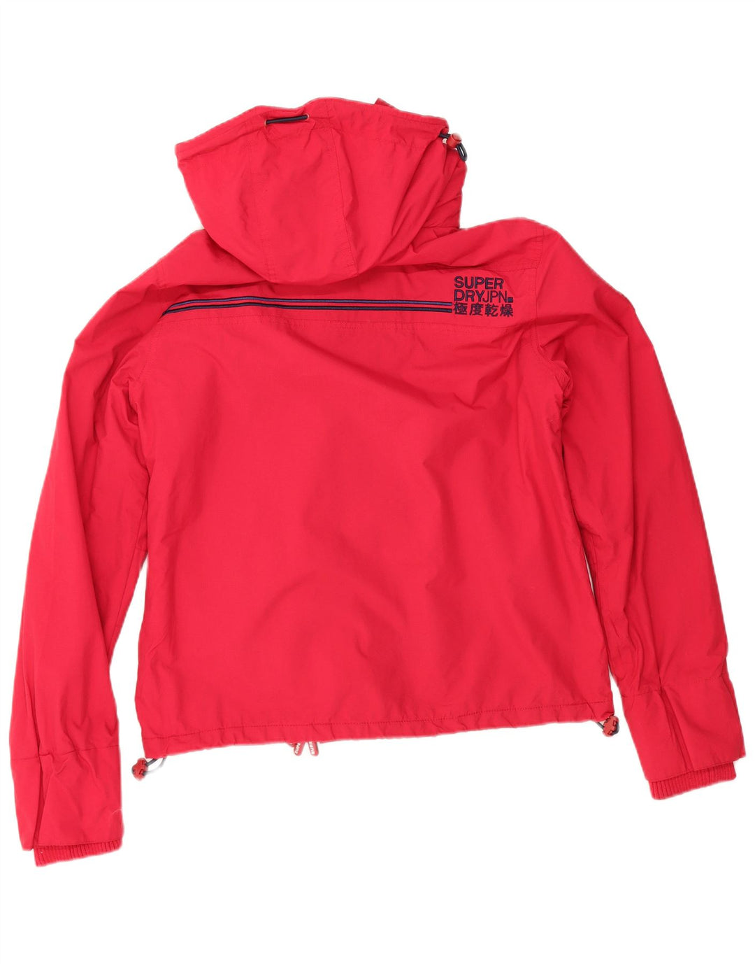 Superdry Veste coupe-vent à capuche Windcheater pour femme UK 16 Large Rouge