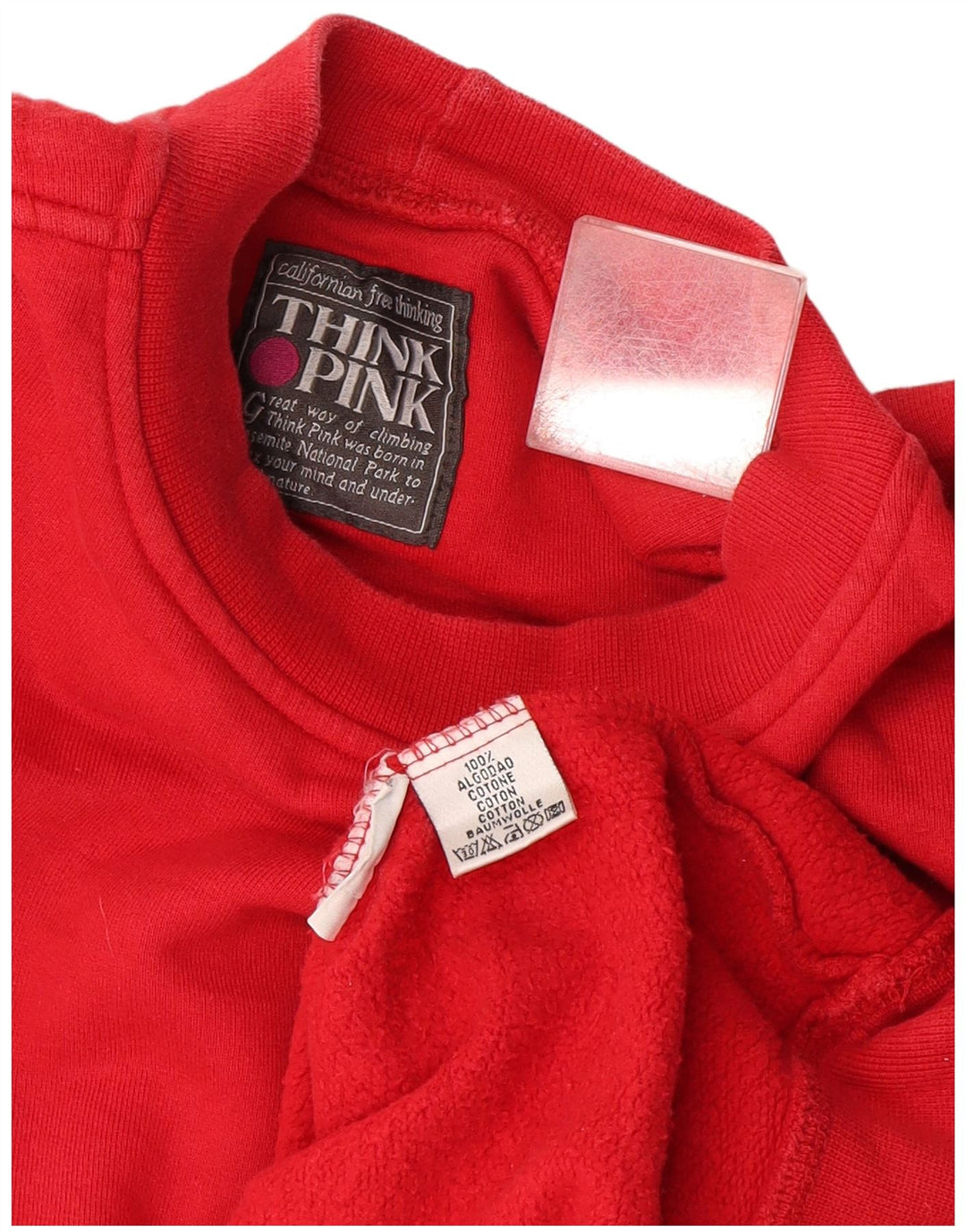 Think Pink Sweat-Shirt Homme XL Rouge Coton