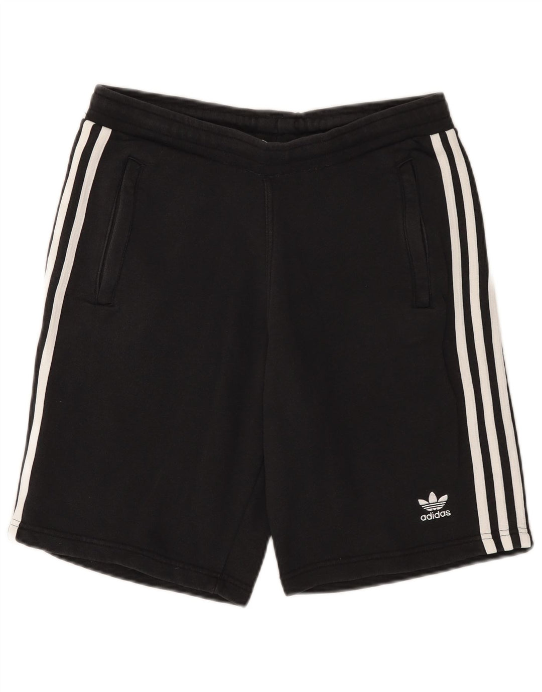 ADIDAS Short de sport homme en coton noir moyen