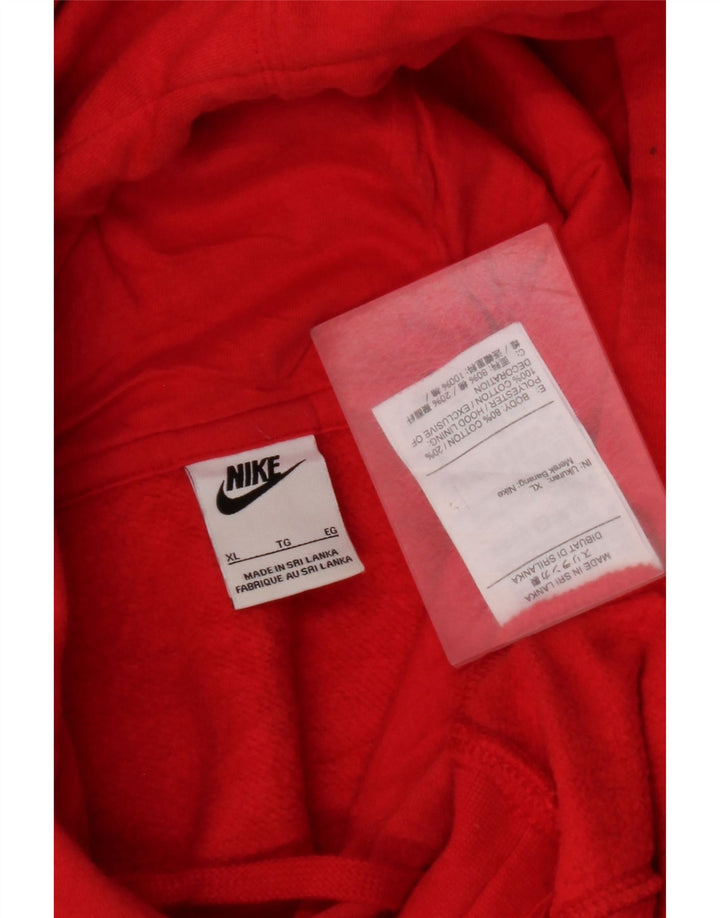 NIKE Pull à capuche pour homme XL Rouge Coton