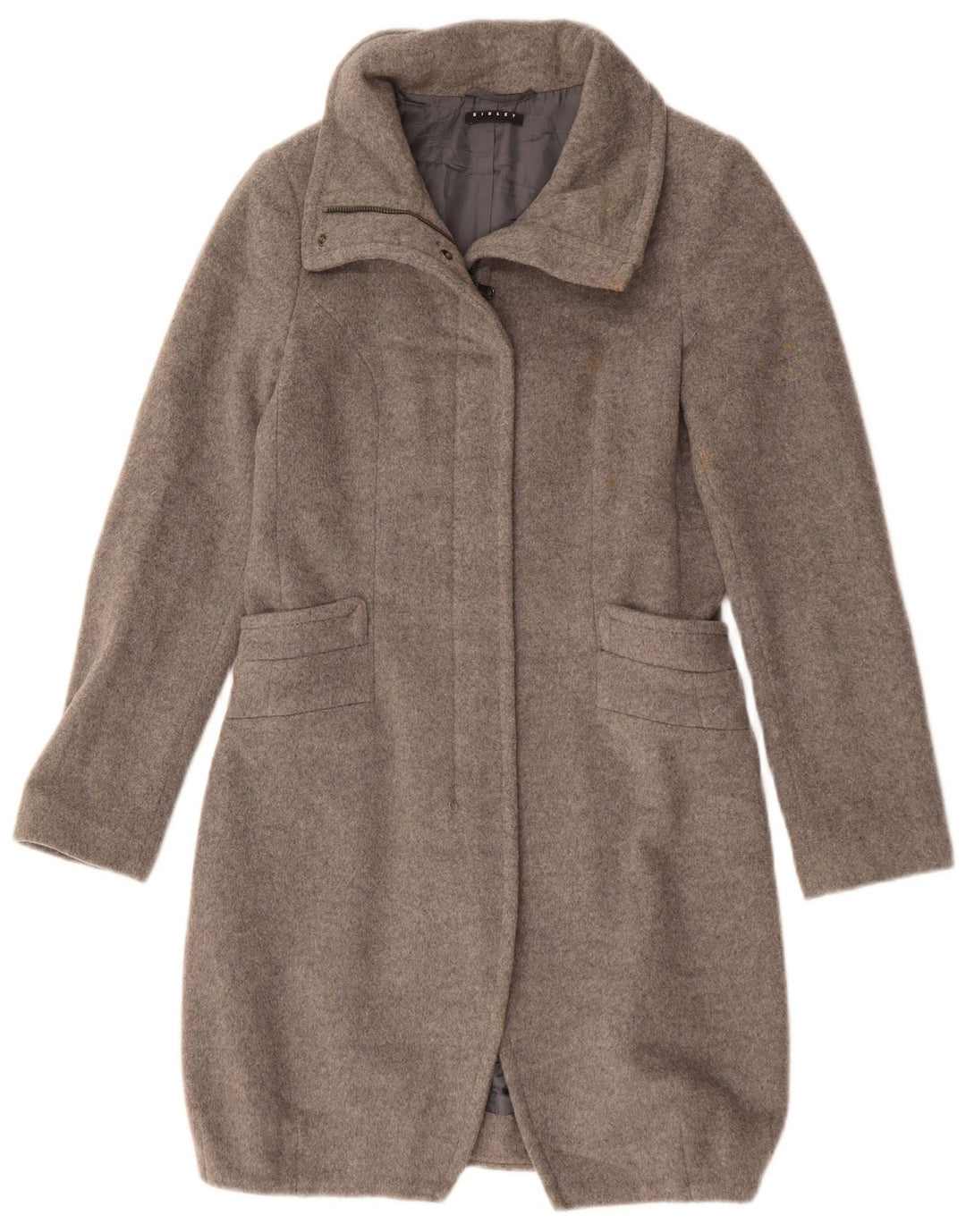 SISLEY Pardessus IT 38 XS Gris Laine Femme