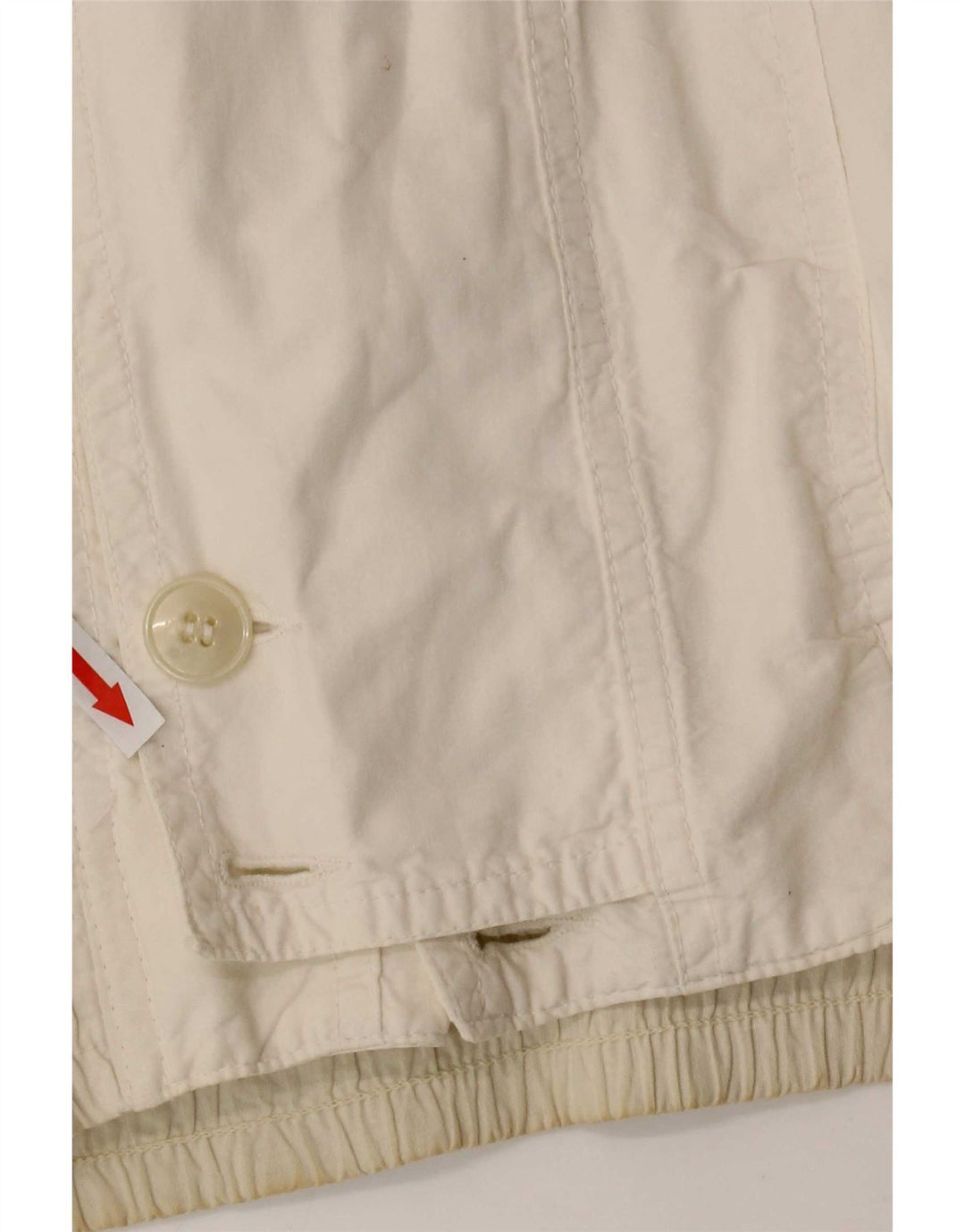 vintage Mens Bomber Jacket UK 36 Petit Blanc