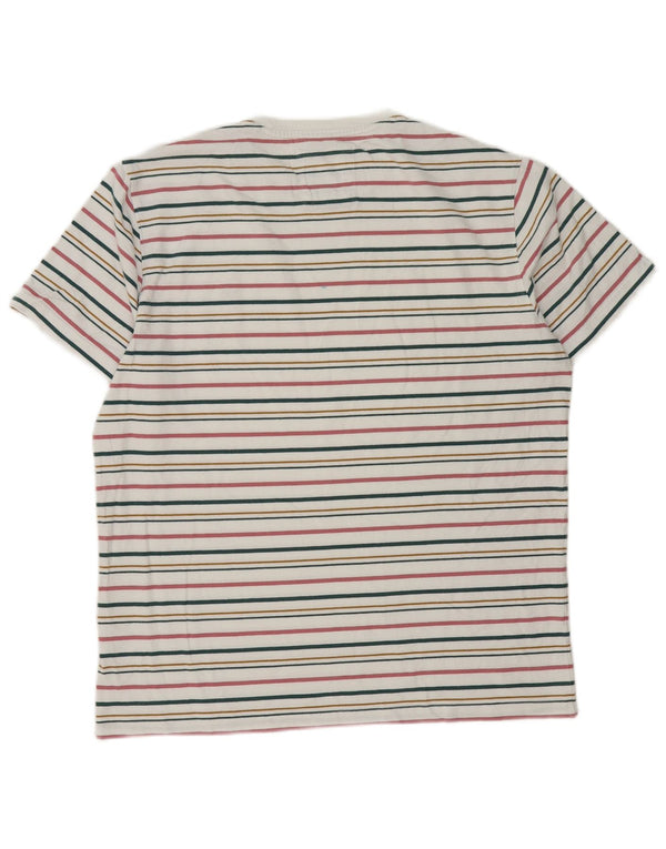 Crew Clothing T-Shirt Homme Haut Large Coton Rayé Multicolore