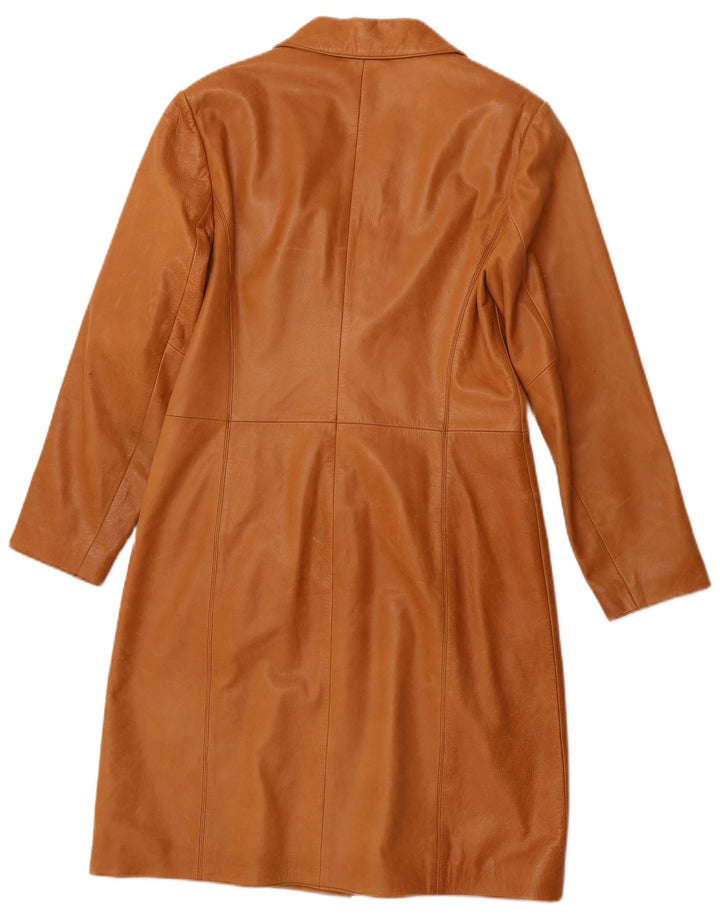 NEXT Manteau en cuir petite femme UK 12 Cuir marron moyen