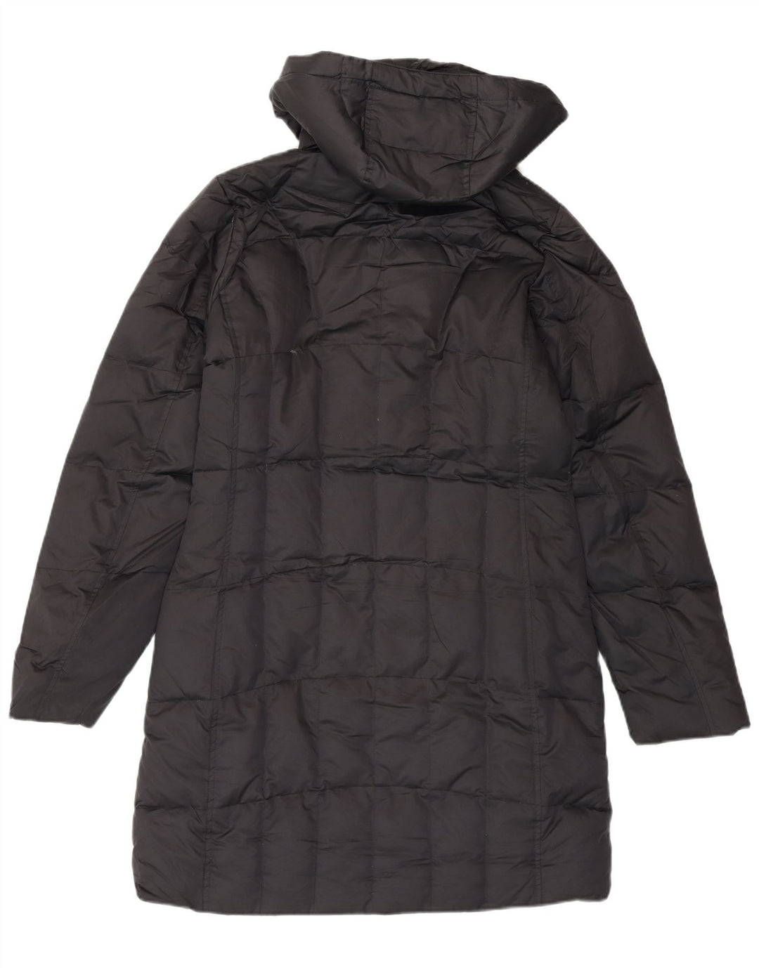 EDDIE BAUER Manteau matelassé à capuche surdimensionné pour femme UK 6 XS Noir Polyester