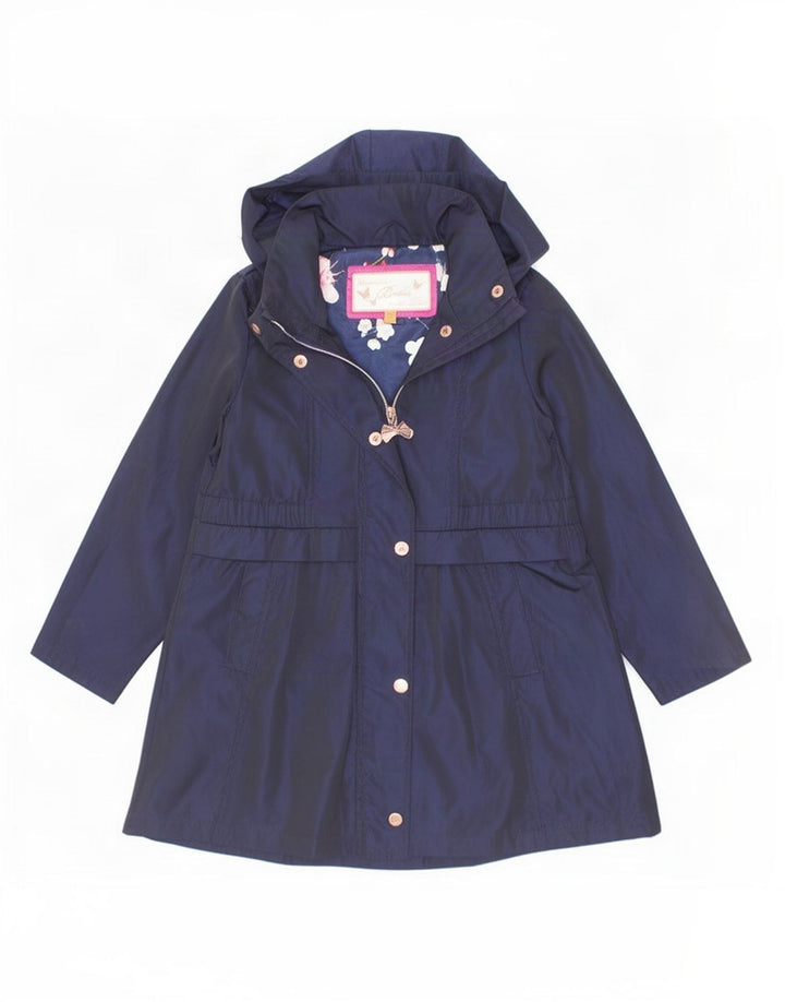 Imperméable à capuche Ted Baker filles 7-8 ans bleu marine