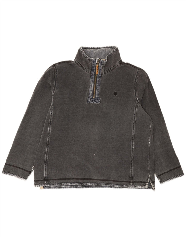 Fat Face Sweat-shirt col zippé pour homme XL en coton gris