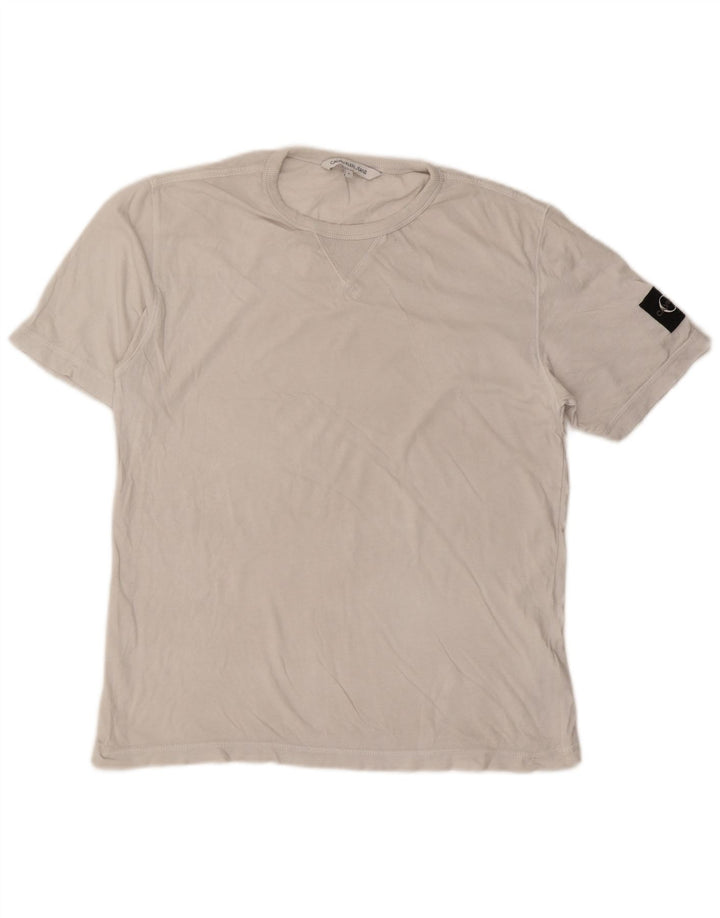 Calvin Klein Jeans T-Shirt Homme Petit Blanc Coton
