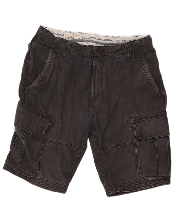 Fat Face Short Cargo Homme W36 Grand Gris Coton