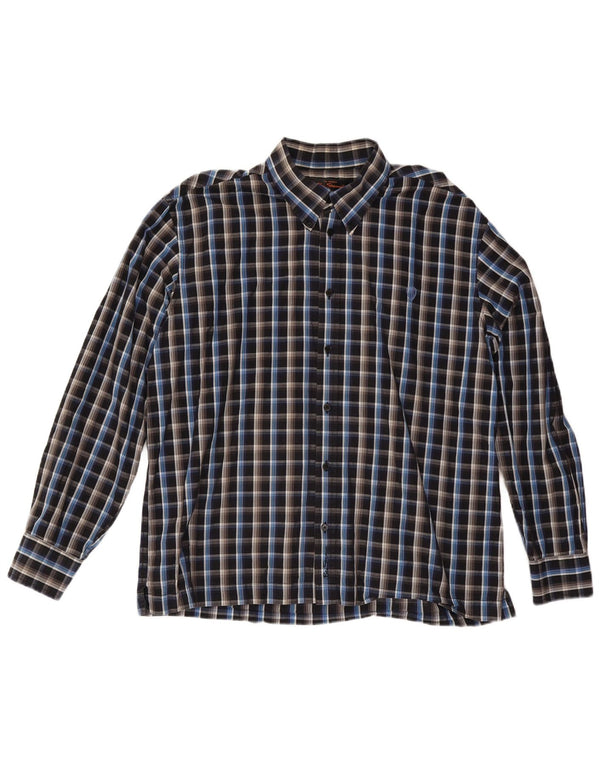 Ben Sherman Chemise Homme 2XL Coton à Carreaux Noir