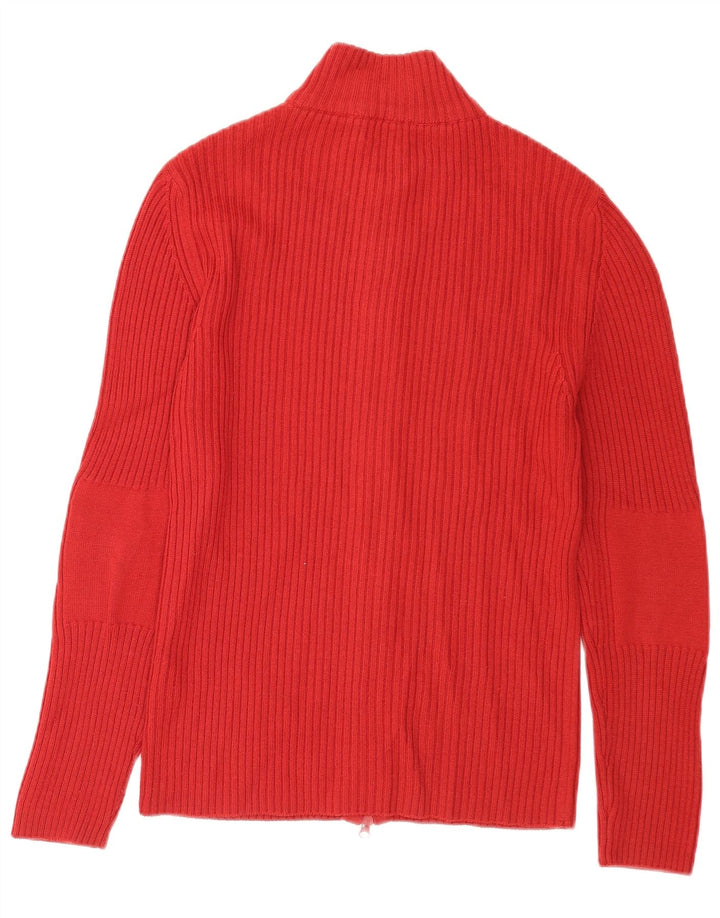 Rifle Mens Cardigan Pull Grande Laine Mérinos Rouge