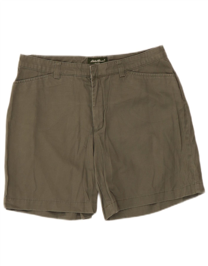 Eddie Bauer Short décontracté pour femme US 6 Medium W30 Kaki Coton