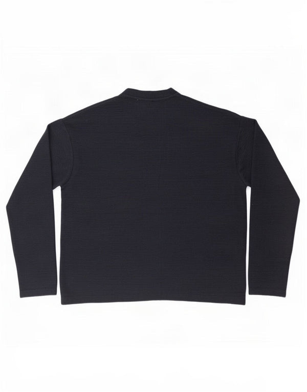 Zara Pull surdimensionné à col rond pour femme UK 10 Petit Bleu marine