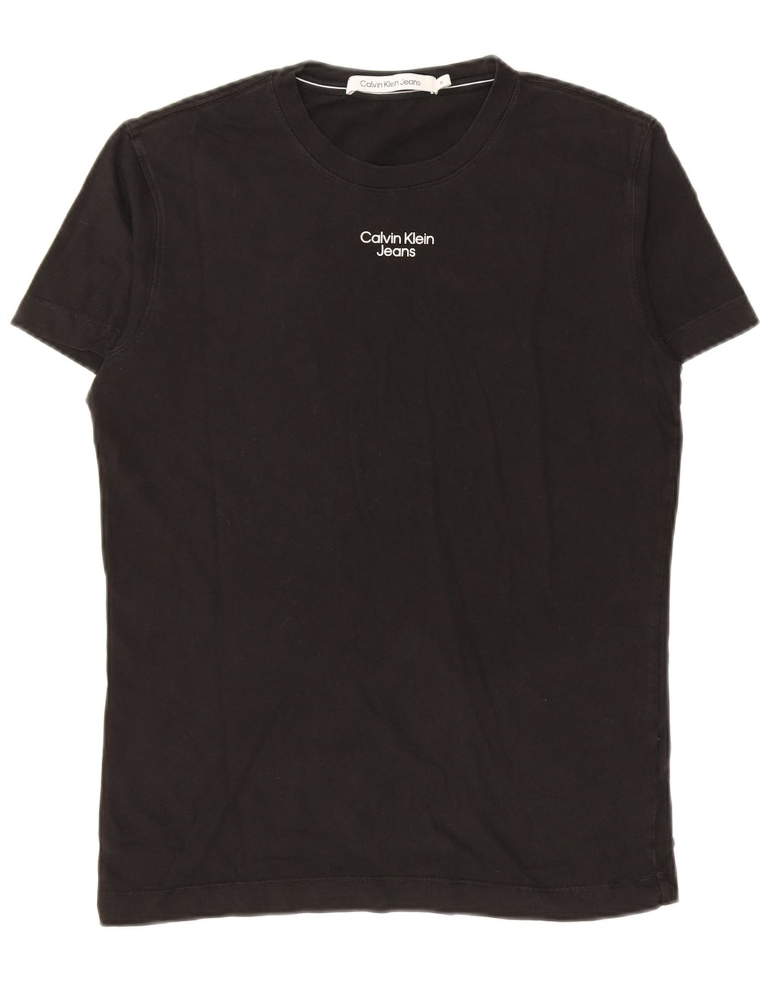 CALVIN KLEIN JEANS T-Shirt Homme Noir Moyen Coton