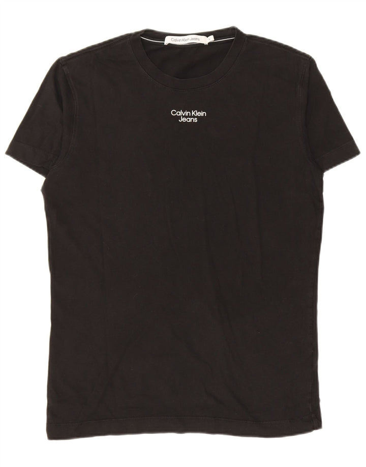 CALVIN KLEIN JEANS T-Shirt Homme Noir Moyen Coton