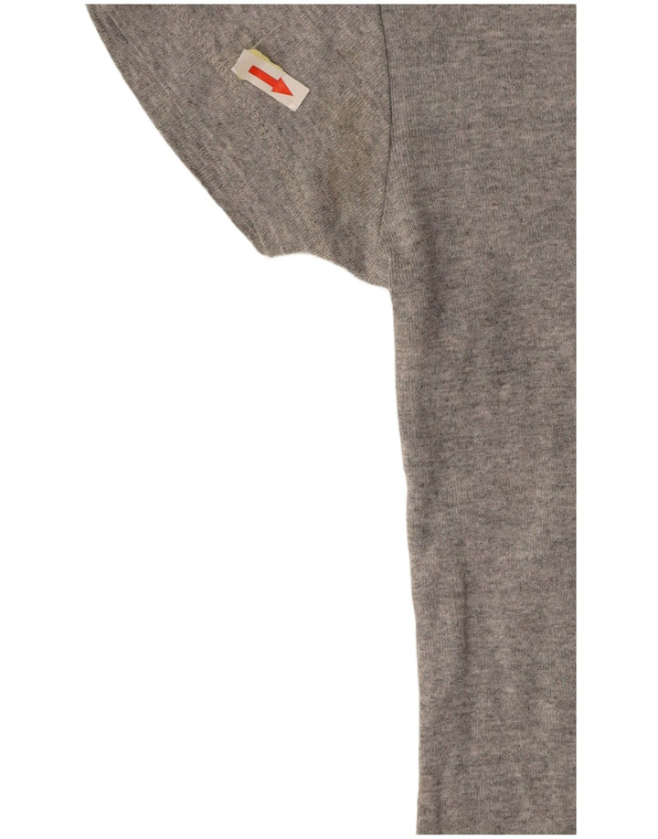 LEE T-shirt court pour femme UK 10 Petit Gris
