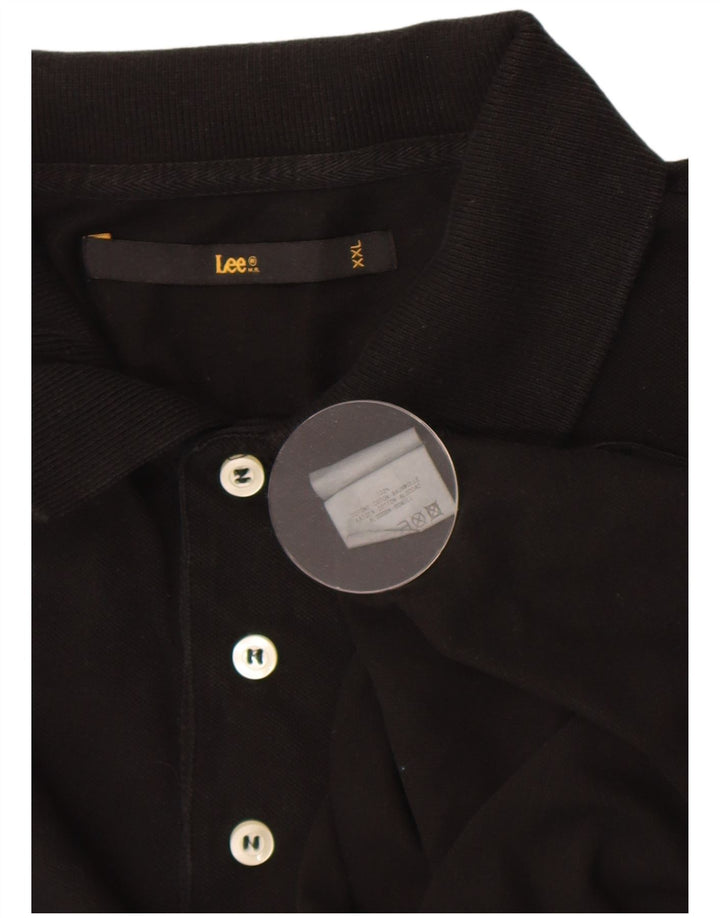 Lee Polo Homme 2XL Coton Noir