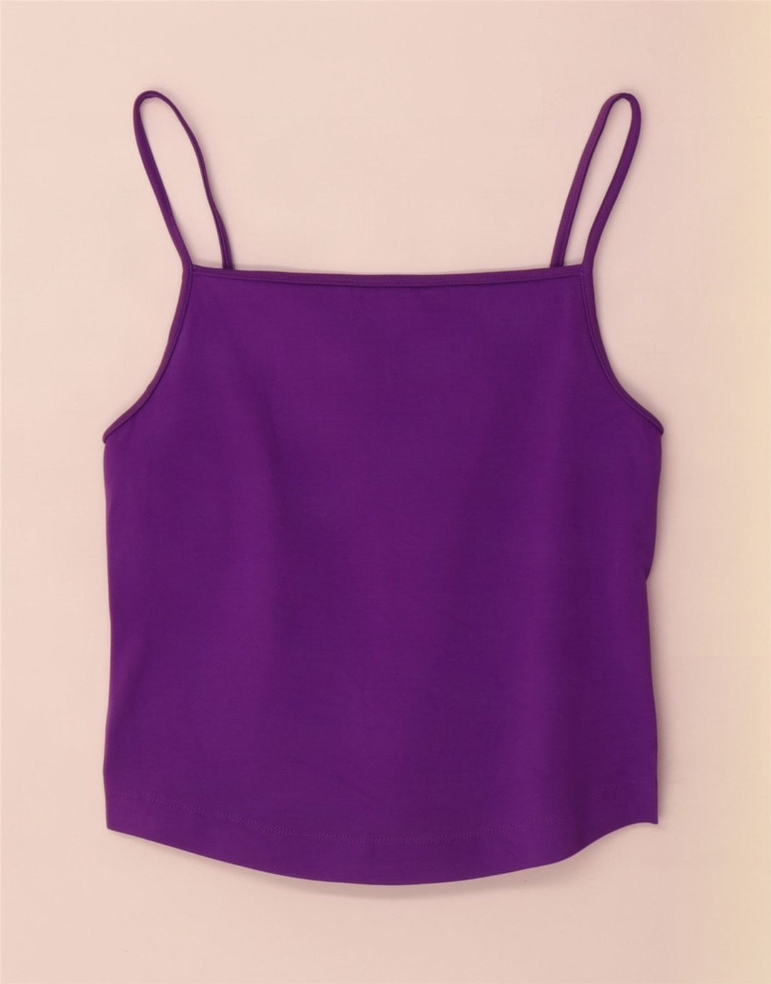 Zara Womens Cami Top UK 14 Large Violet Coton