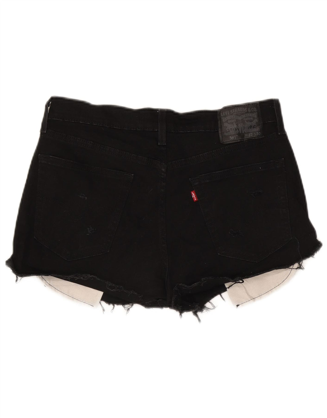 Levi's Short en Jean 541 Femme W32 Large Noir Coton