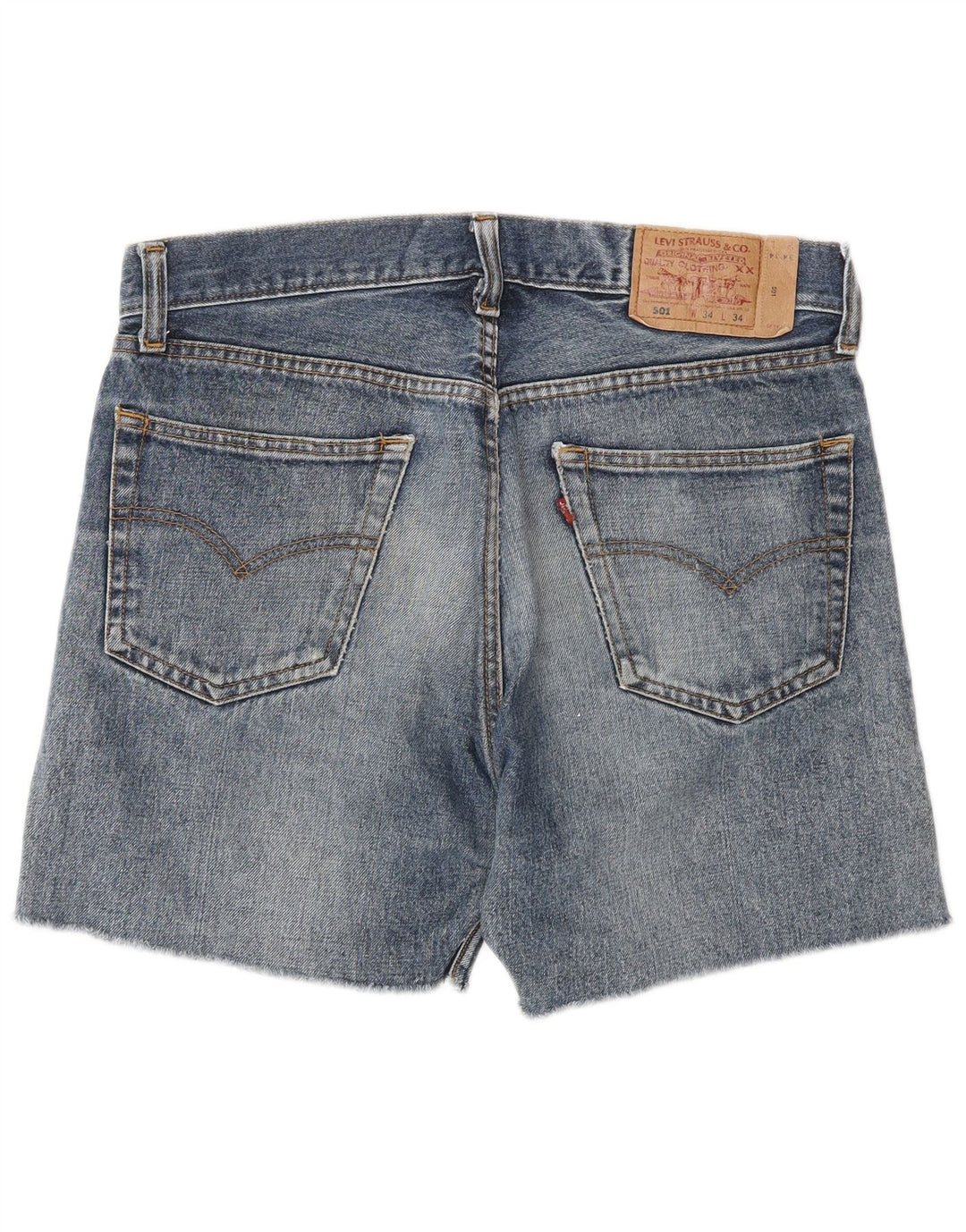 LEVI'S Short en Jean 501 Homme W34 Grand Bleu Coton