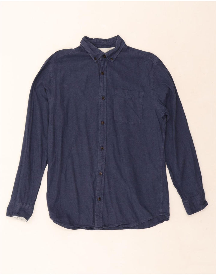 Jack & Jones Chemise Homme Bleu Marine Moyen Coton