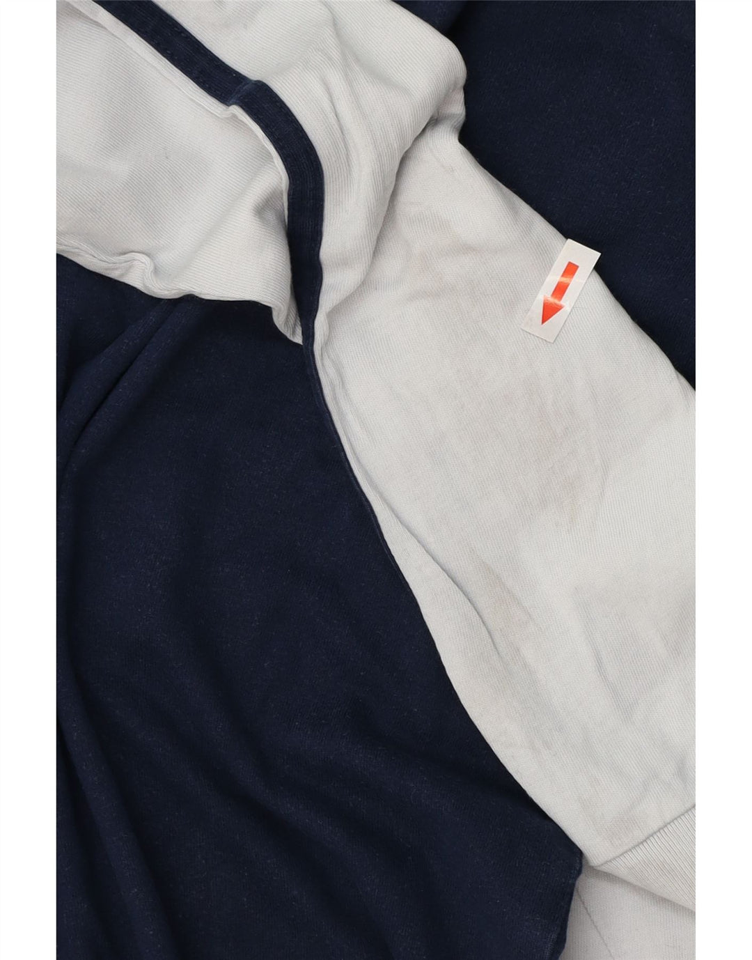 ADIDAS Haut graphique à manches longues pour hommes en coton color block bleu marine grand