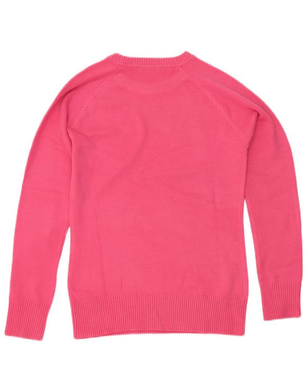 French Connection Pull ras du cou pour femme UK 10 Petit Acrylique Rose