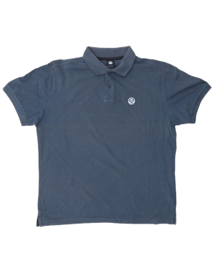 NORTH SAILS Polo Homme Bleu Marine Moyen Coton