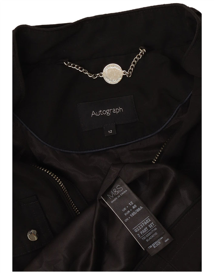 Marks & Spencer Veste utilitaire autographe pour femme UK 12 Medium Noir