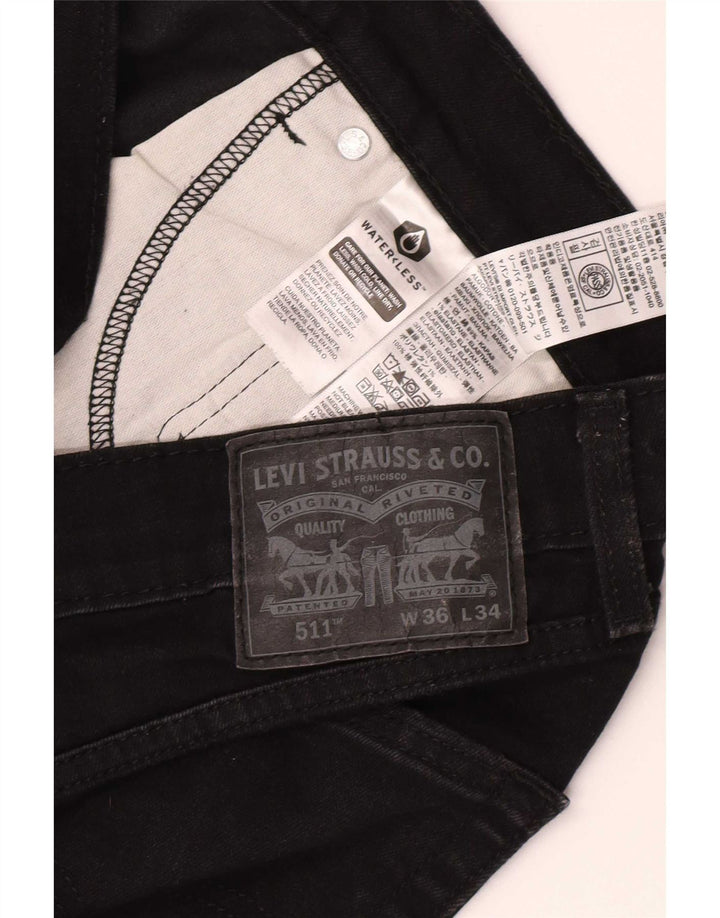 Levi's Jean Slim 511 Homme W36 L34 Noir Coton