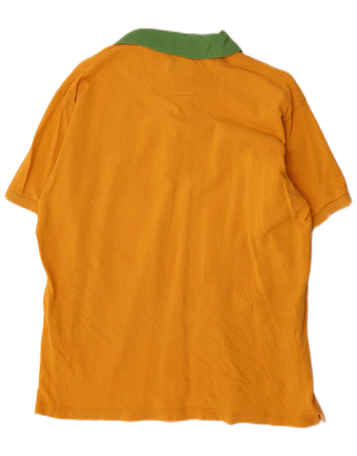 Brooksfield Polo Homme IT 52 Large Jaune Colorblock