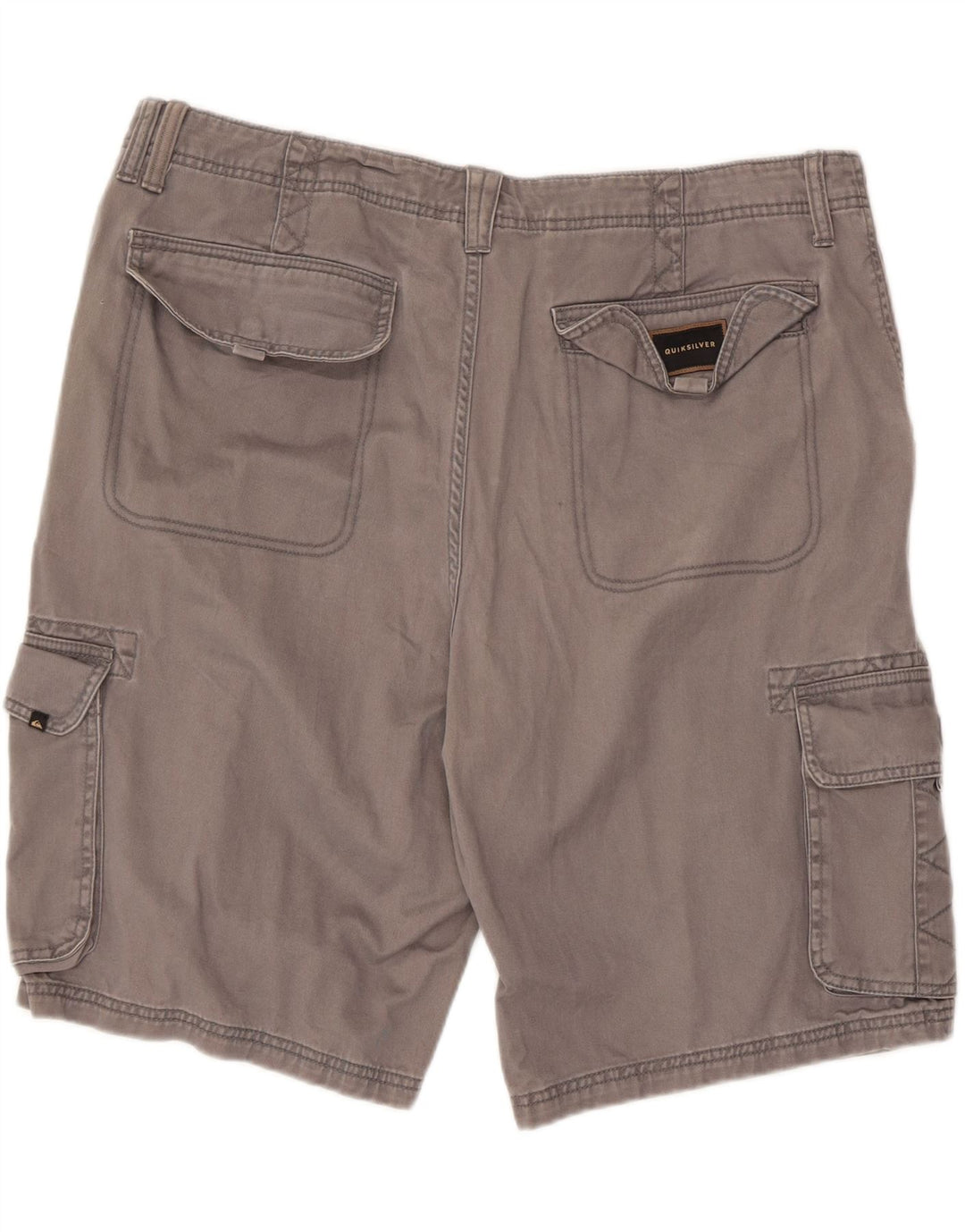 Quiksilver Short cargo coupe classique W38 XL pour homme en coton gris