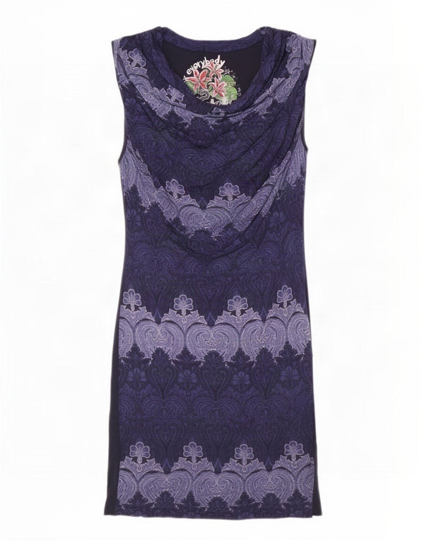 Desigual Robe fourreau pour femme UK 18 XL Bleu marine Paisley