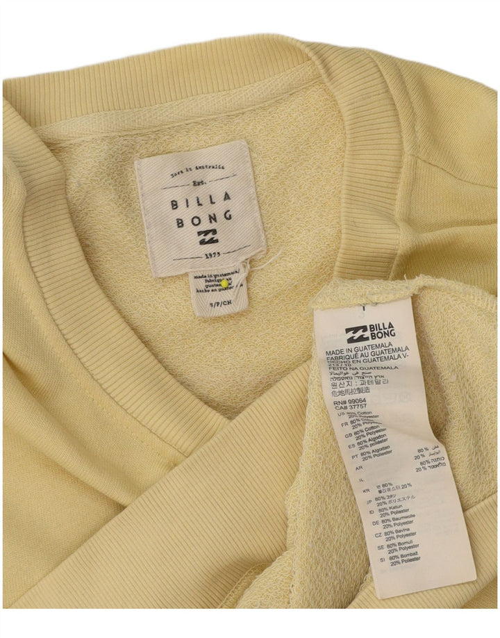 Billabong Mens Graphic Sweatshirt Jumper Petit Jaune Coton