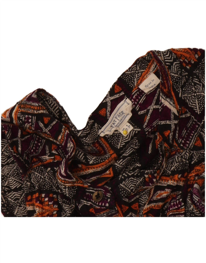 Fat Face Robe droite sans manches pour femme UK 8 Small Multicolore Géométrique