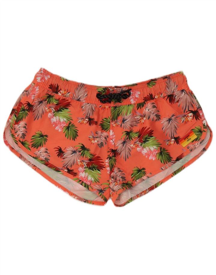 Superdry Short de Bain Femme UK 12 Polyester Rose Moyen Floral