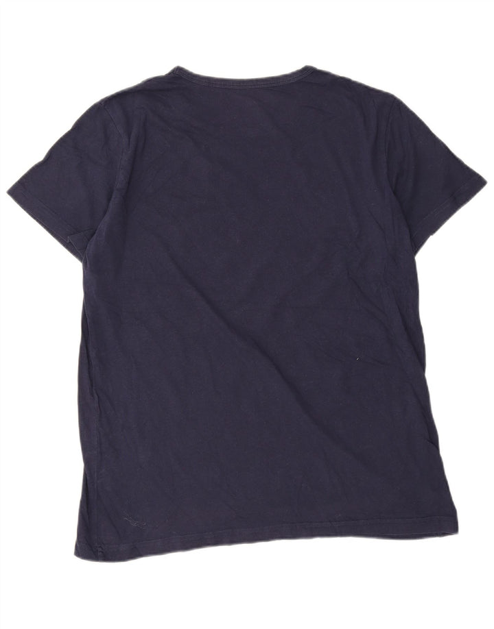 Lyle & Scott T-Shirt Homme Haut Large Bleu Marine Coton