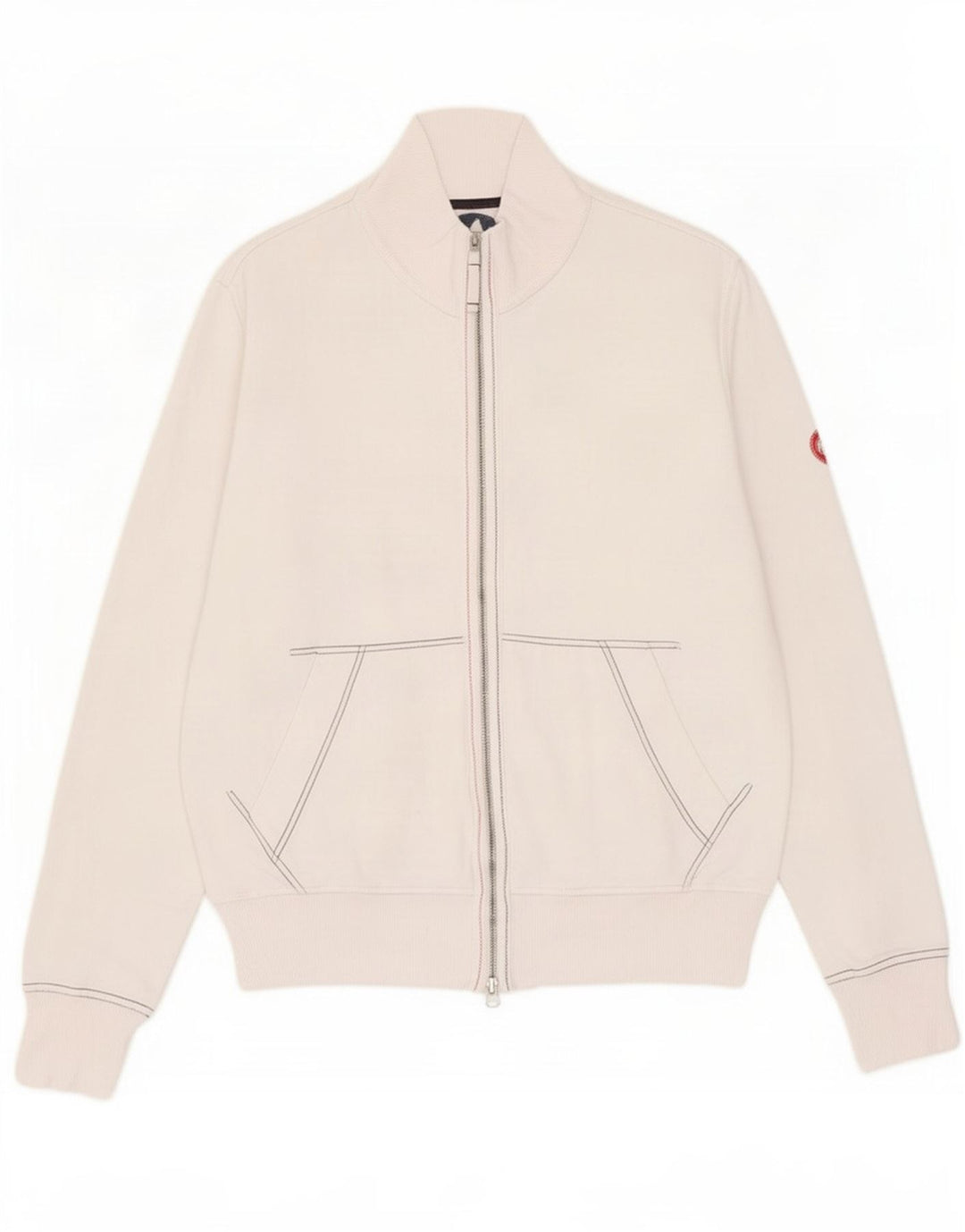 Murphy & Nye Veste de Survêtement Graphique Homme Blanc Cassé Moyen Coton