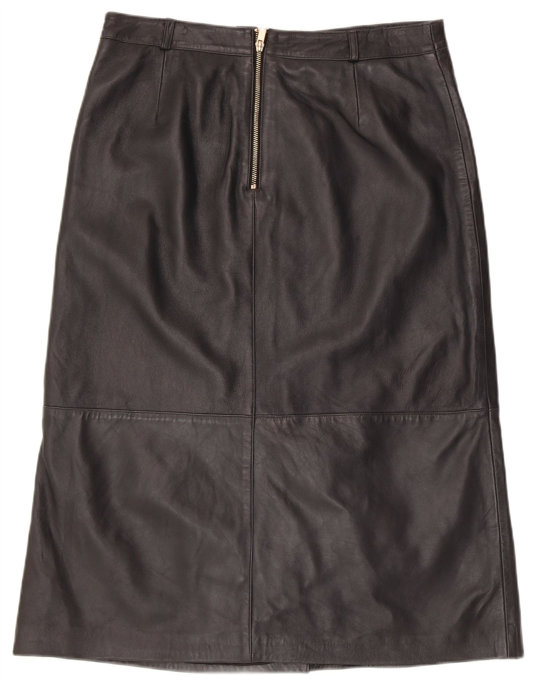 MINT VELVET Jupe en cuir femme UK 14 Large W34 Cuir noir