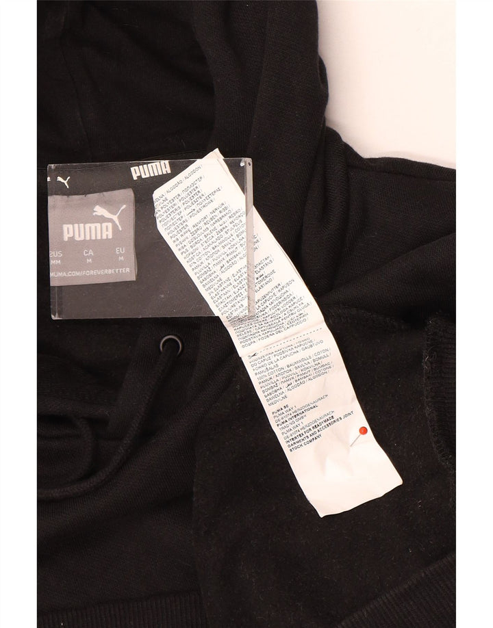 Puma Pull à capuche pour homme en coton noir moyen
