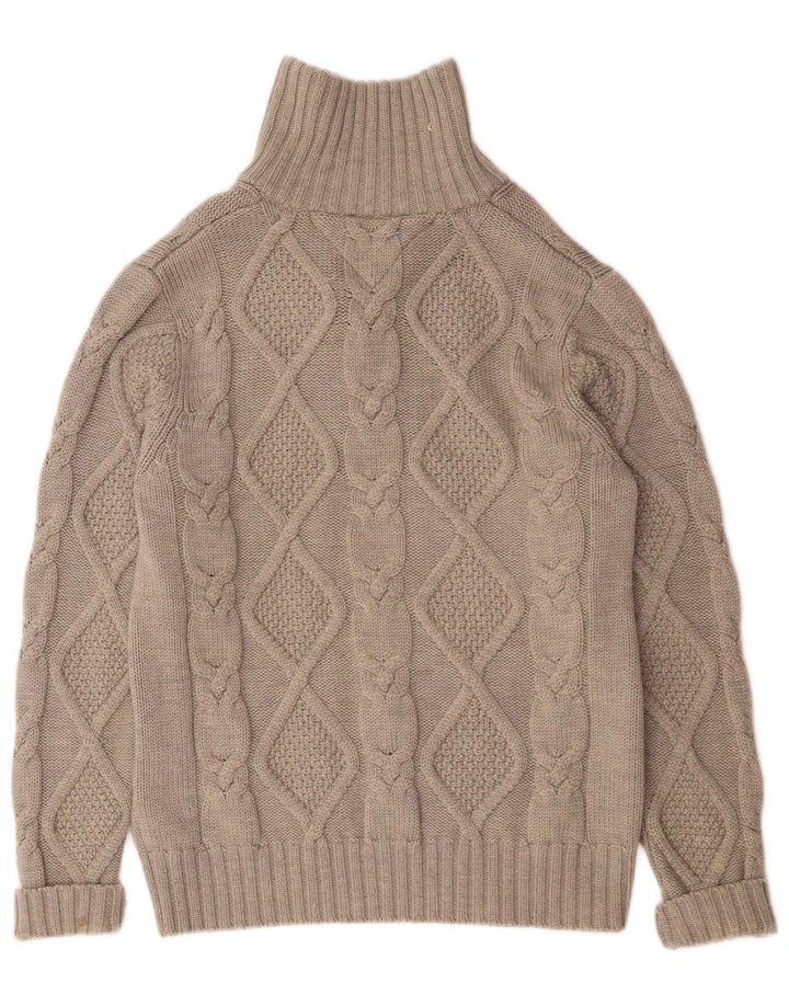 Tommy Hilfiger Pull Col Polo Homme Gris Moyen Laine