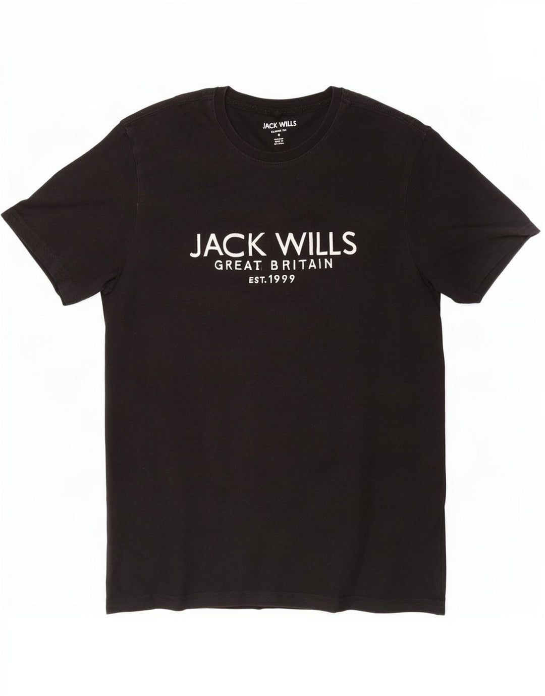 Jack Wills T-shirt coupe classique pour homme en coton noir moyen