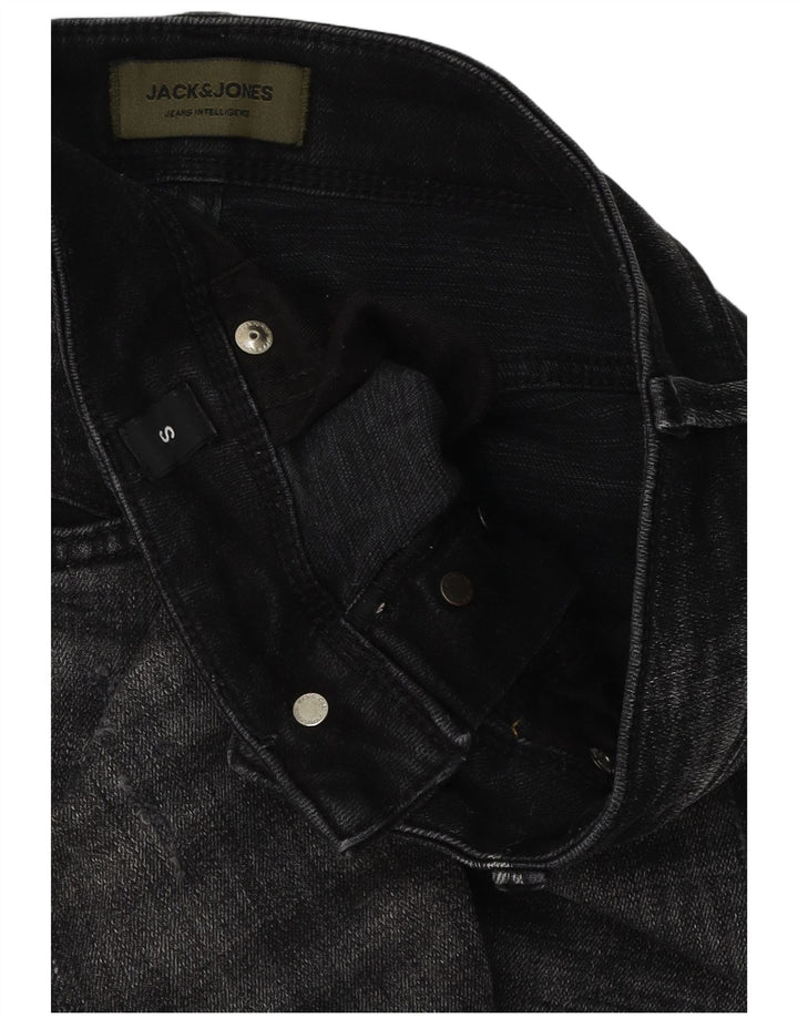Jack & Jones Short en jean vieilli pour homme Small W29 Noir