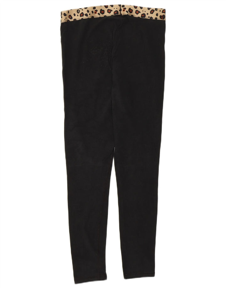 Champion Leggings graphiques pour femme UK 42, imprimé animal noir moyen
